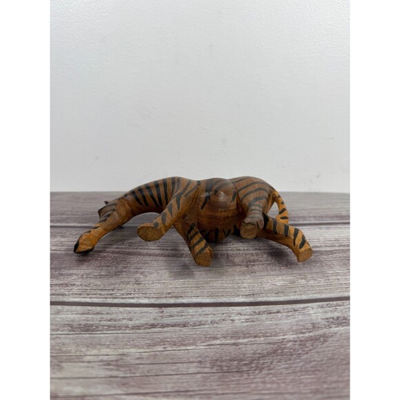 Authentic African Hand-Carved Hand-Painted Wooden Zebra 8" African Art - Picture 5 of 7